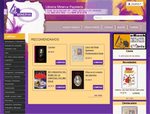Tablet Screenshot of libreriapapeleriaminerva.com
